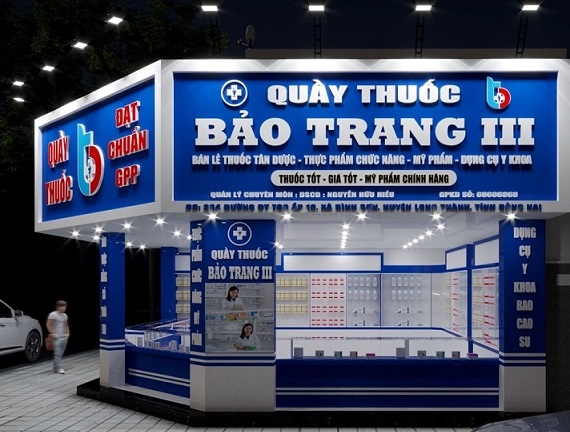 biển quảng cáo quầy thuốc đẹp